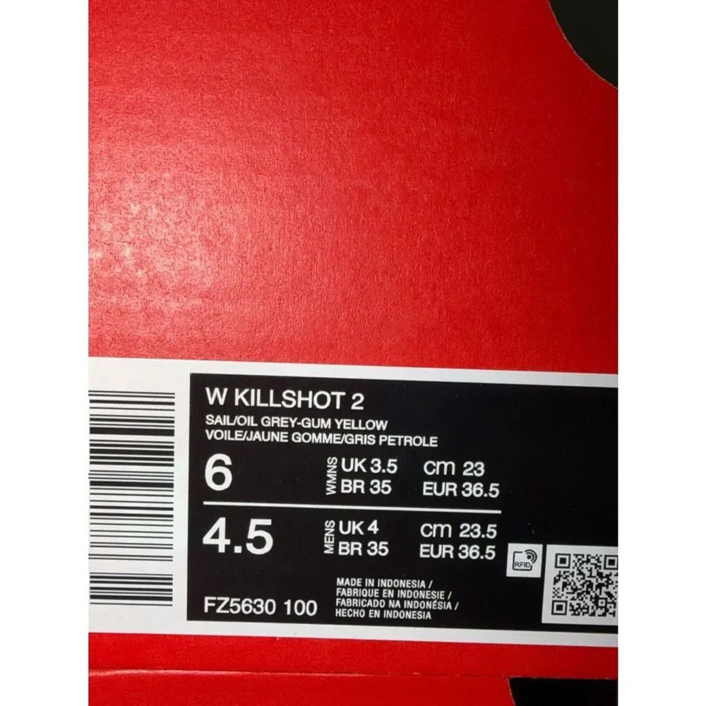 Nike Killshot 2 Sail Gum FZ5630-100 Women’s Size 6